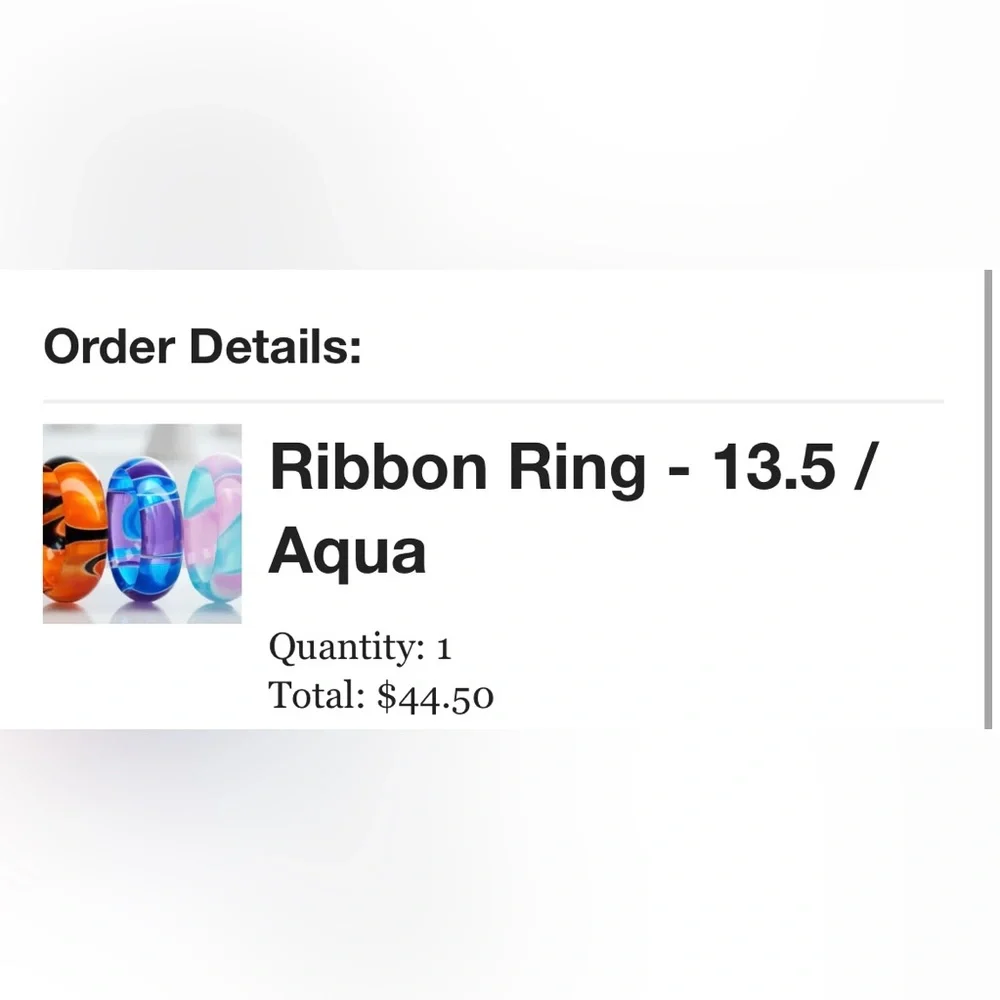 🆕𝐂𝐚𝐫𝐛𝐨𝐧𝟔 | Handcrafted Ribbon ring 🎀 - Picture 3 of 3